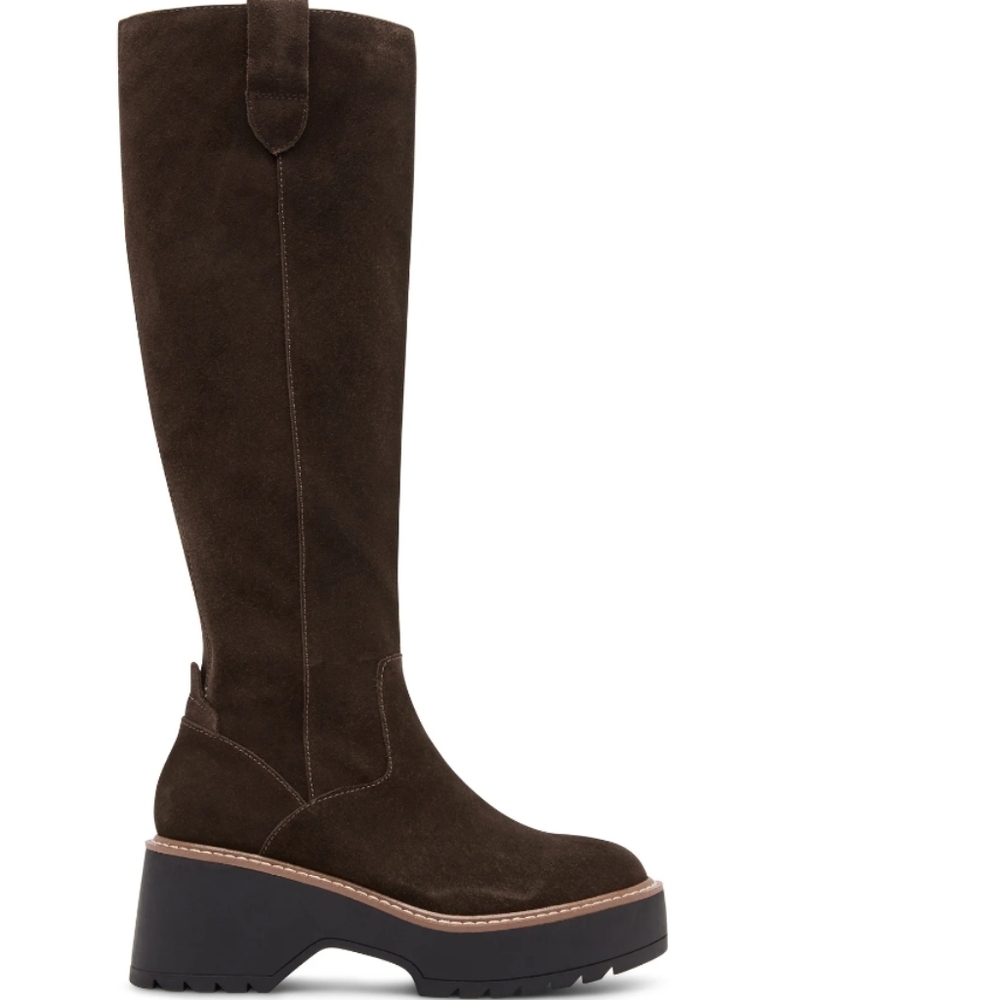 Blondo Waterproof Greta Knee High Boot in Black Suede....Size 9.5